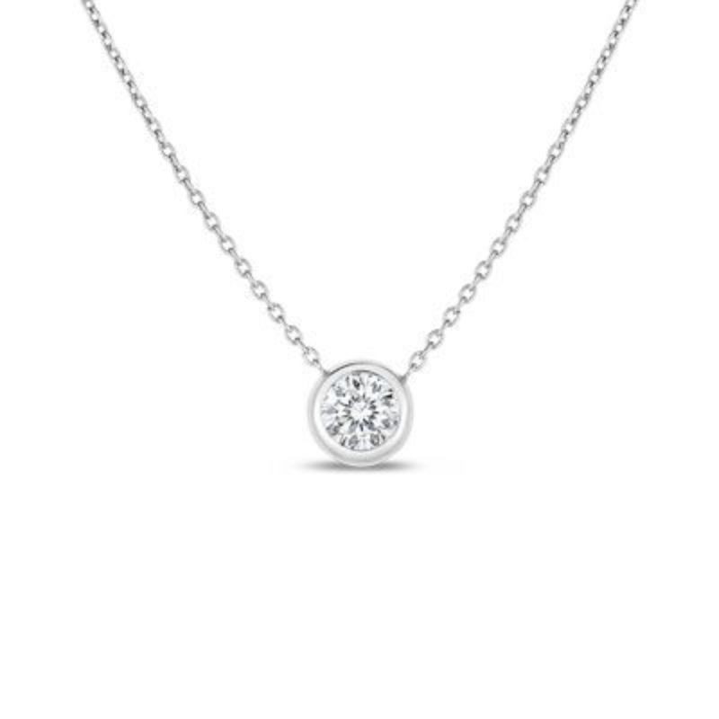 https://www.williambarthman.com/upload/product/Roberto Coin 18K Bezel Set Diamond Solitaire Necklace