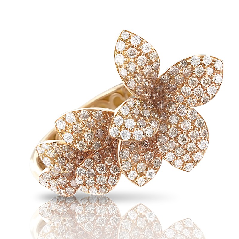 https://www.williambarthman.com/upload/product/Pasquale Bruni 18k Rose Gold Stelle in Fiore Ring with White and Champagne Diamonds