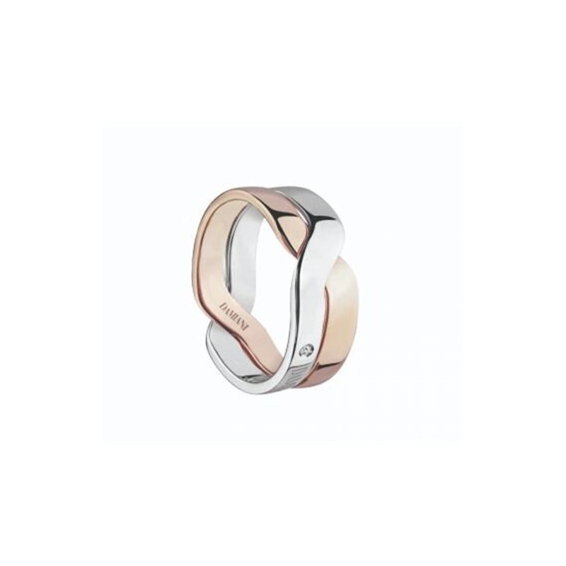 https://www.williambarthman.com/upload/product/Damiani Abbraccio White & Rose Gold Diamond Ring