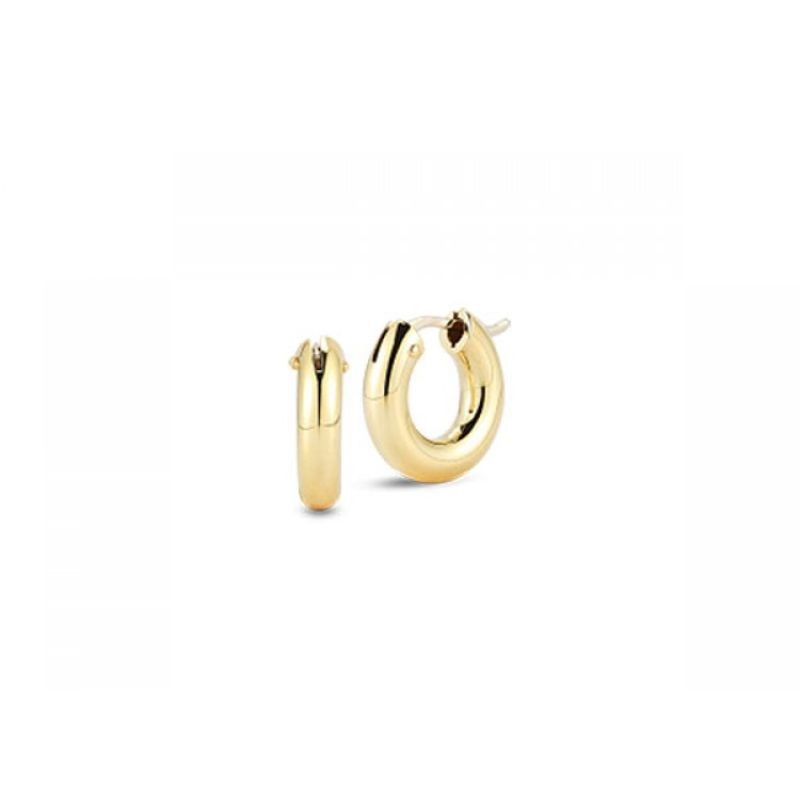 https://www.williambarthman.com/upload/product/Roberto Coin 18K Gold Small Round Hoop Earrings