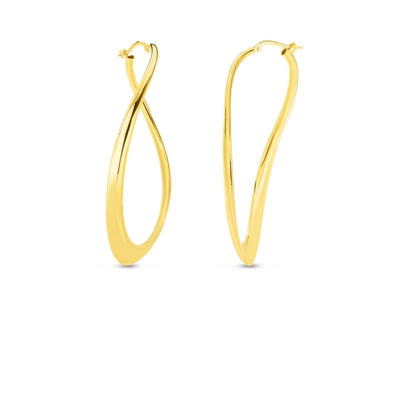 https://www.williambarthman.com/upload/product/Roberto Coin 18K Gold Curved Teardrop Hoop Earring