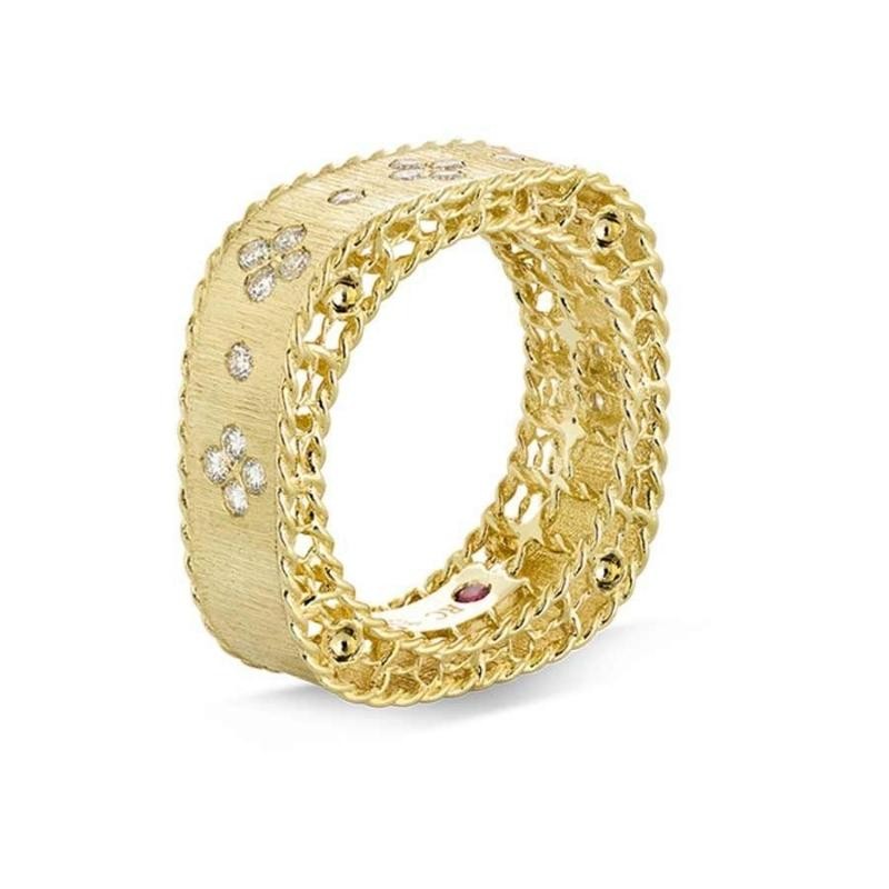 https://www.williambarthman.com/upload/product/Roberto Coin 18K Yellow Gold Princess Satin Finish Fleur De Lis Diamond Ring