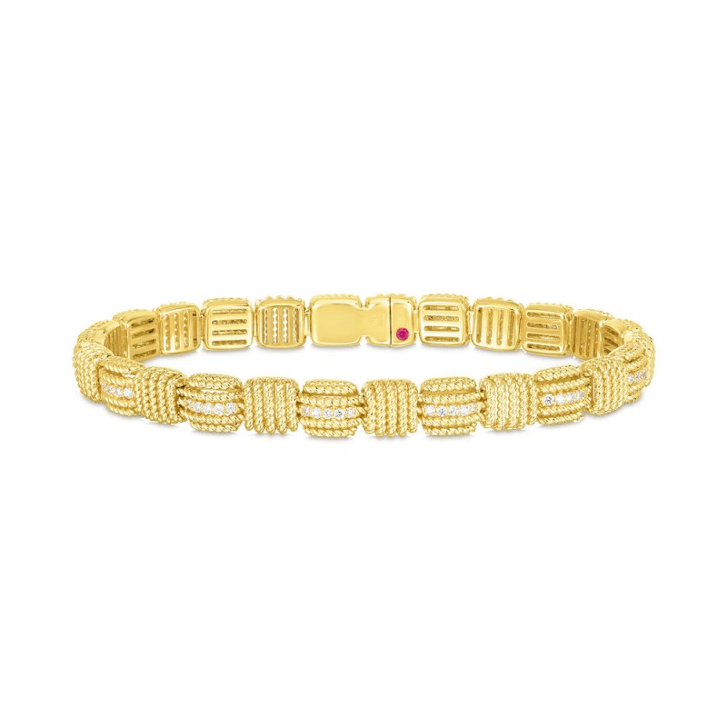 https://www.williambarthman.com/upload/product/Roberto Coin 18 Karat Yellow Gold Opera Diamond Flexible Bracelet
