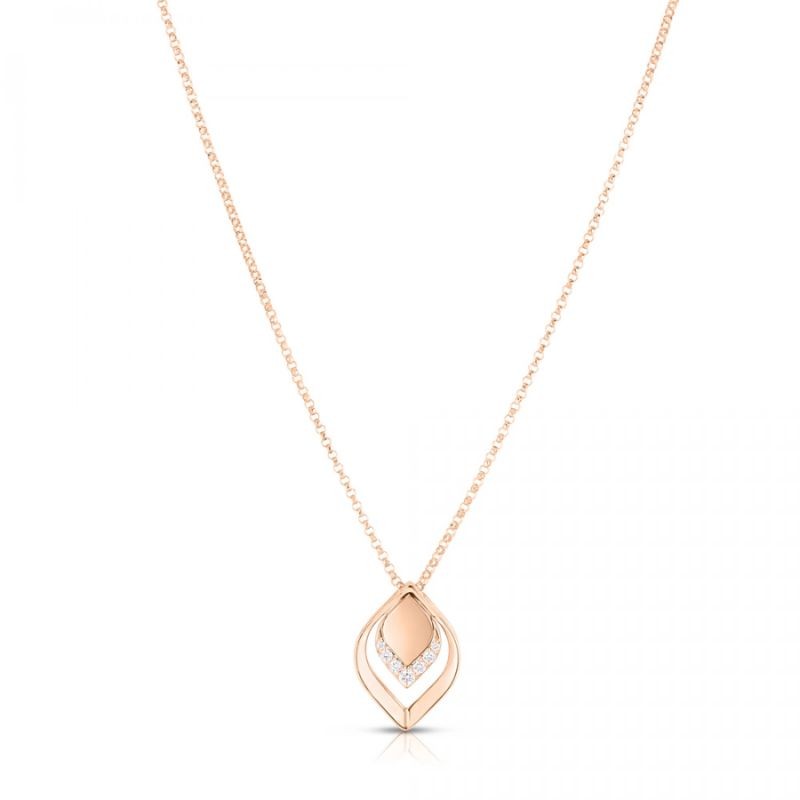 https://www.williambarthman.com/upload/product/Roberto Coin 18K Rose Gold Diamond Petal Pendant with Round Diamonds