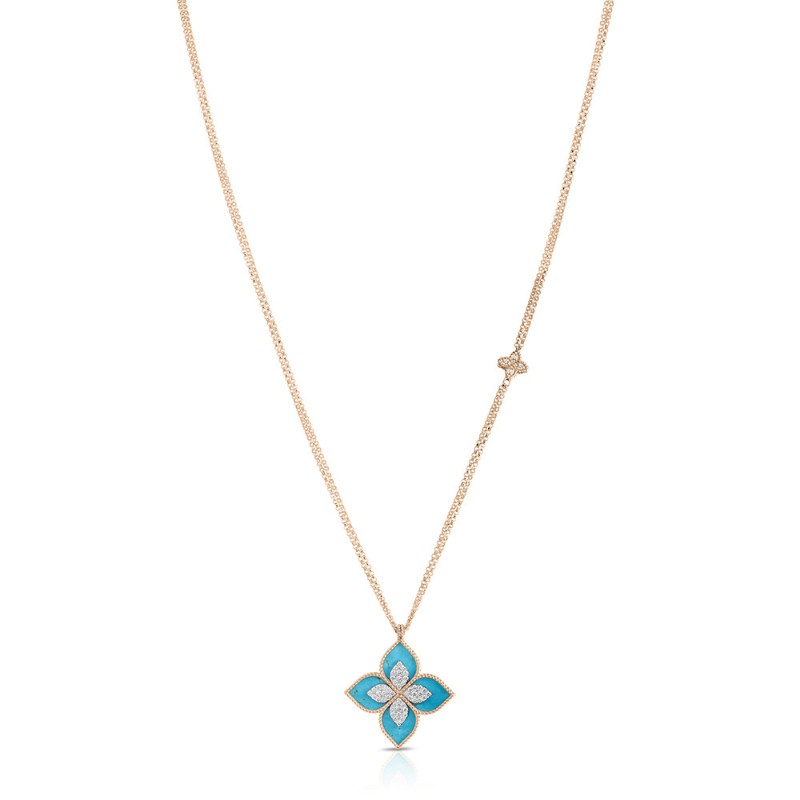 https://www.williambarthman.com/upload/product/Roberto Coin 18k Rose Gold Ventien Princess Turquoise Diamond Pendat .75ctw dia. 10.10 Turquoise