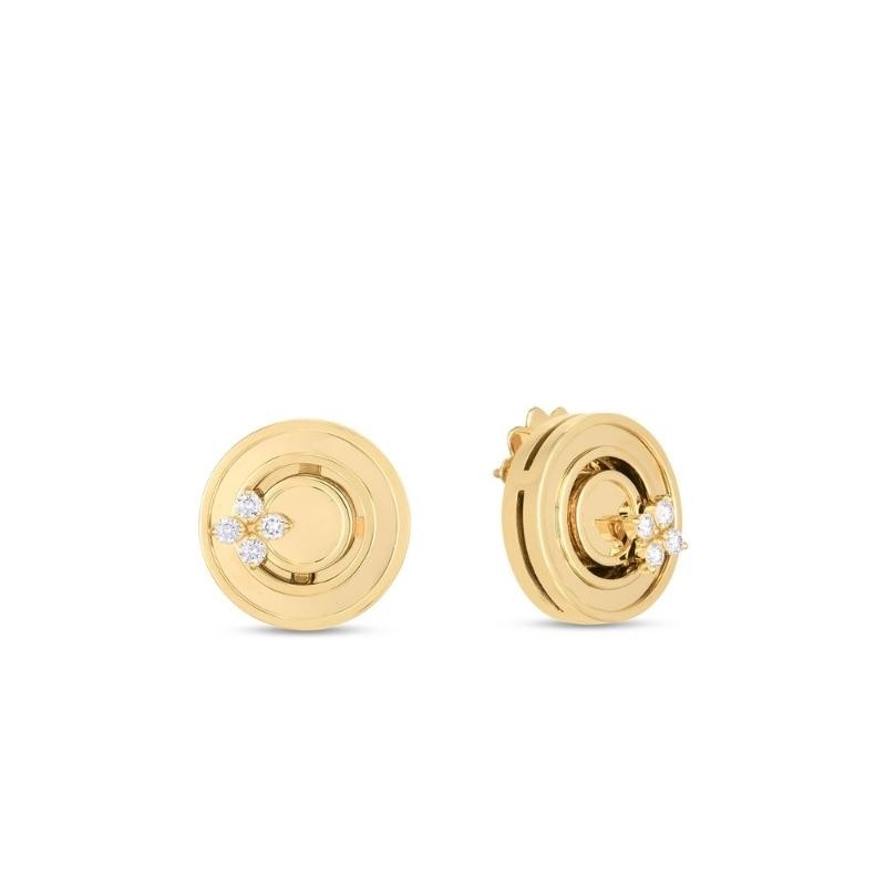 https://www.williambarthman.com/upload/product/Roberto Coin 18k Yellow Gold Love In Verona Diamond Stud Earrings