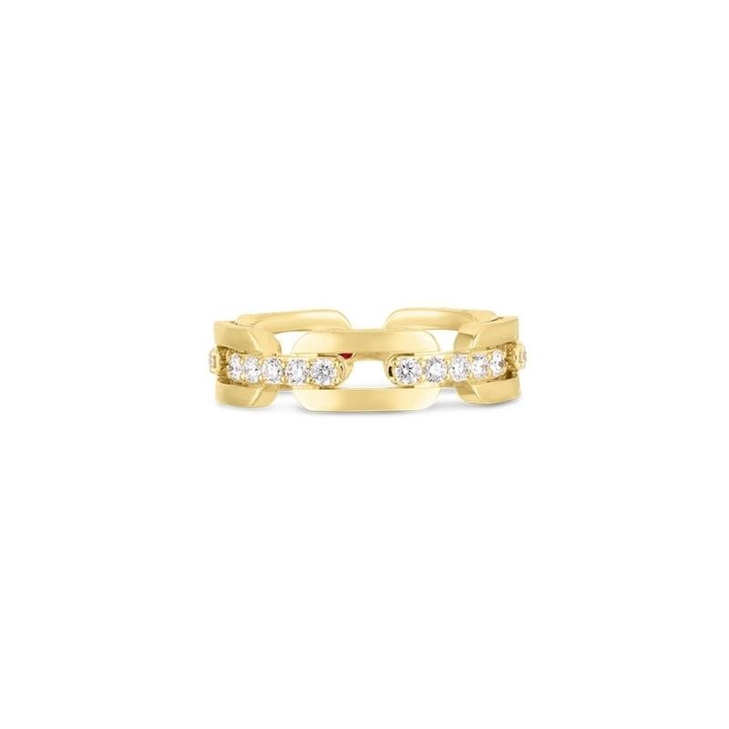 https://www.williambarthman.com/upload/product/Roberto Coin 18K Yellow Gold Navarra Hard Chain Link Diamond Ring