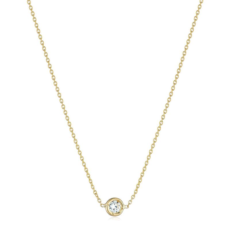 Roberto Coin 18k Yellow Gold Diamonds by the Inch Single Station Necklace