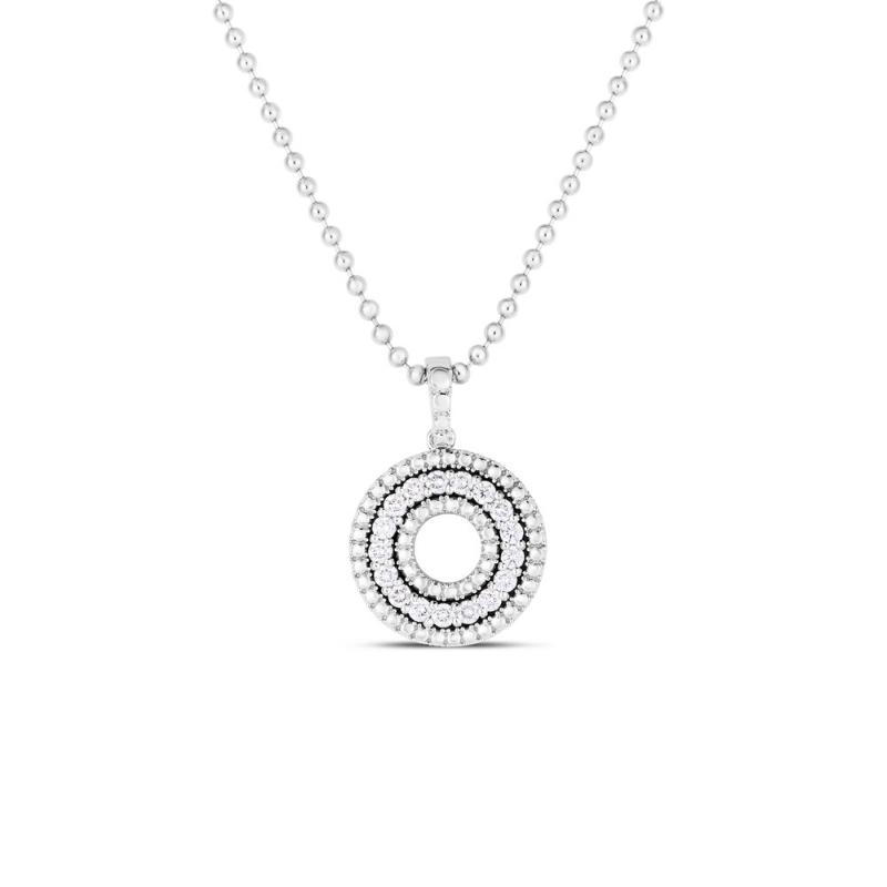 18K WHITE GOLD SIENA DIAMOND CIRCLE 17MM .48CTW. 