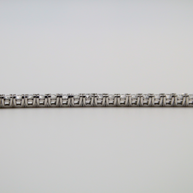 Laurenti 14k White Gold Diamond Tennis Bracelet Lab Grown 3.06ctw color E-F. clarity VS