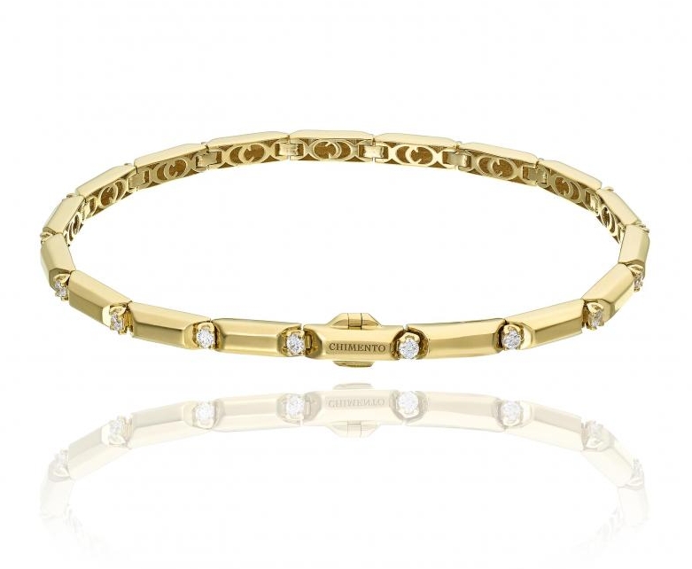 CHIMENTO 18K YELLOW GOLD DIAMOND CHOCOLAT BRACELET GLD-10.10 DIA 0.63. VS-G