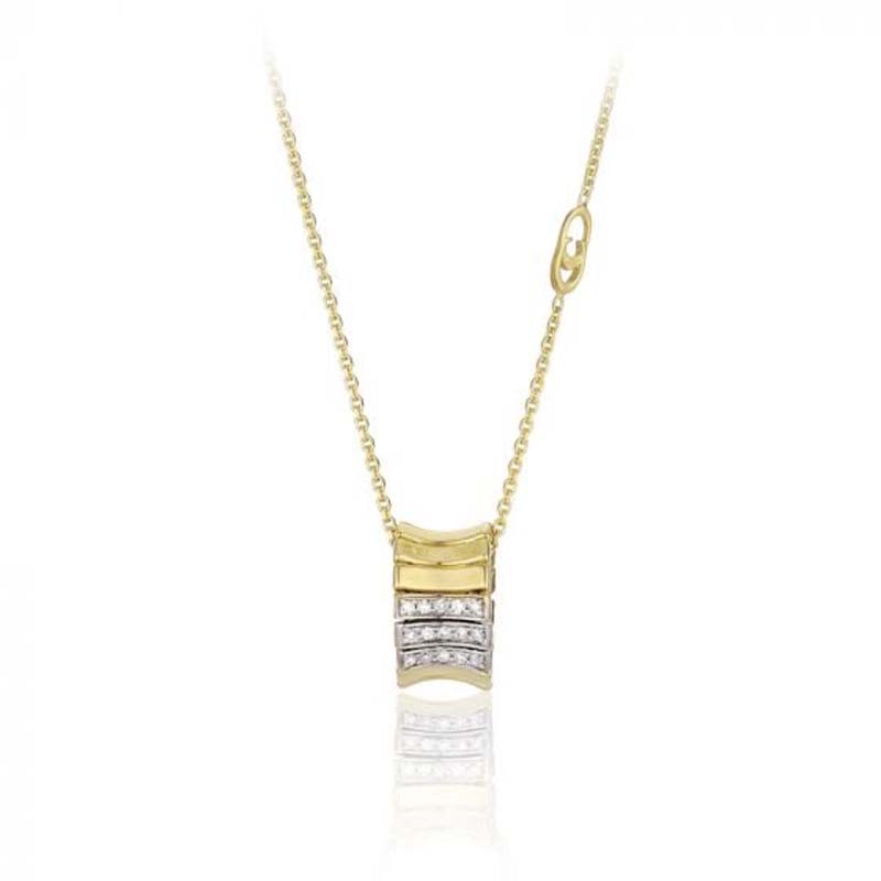 18K WHITE AND YELLOW GOLD DIAMOND SUPREME NECKLACE.