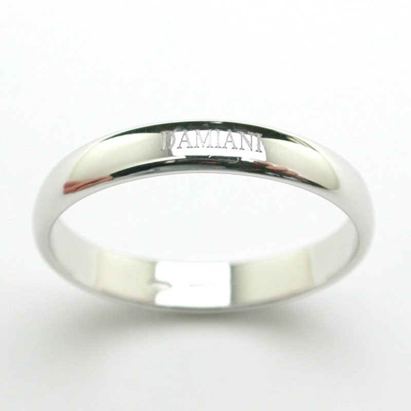 Damiani x Brad Pitt Platinum D.Side Wedding Band
