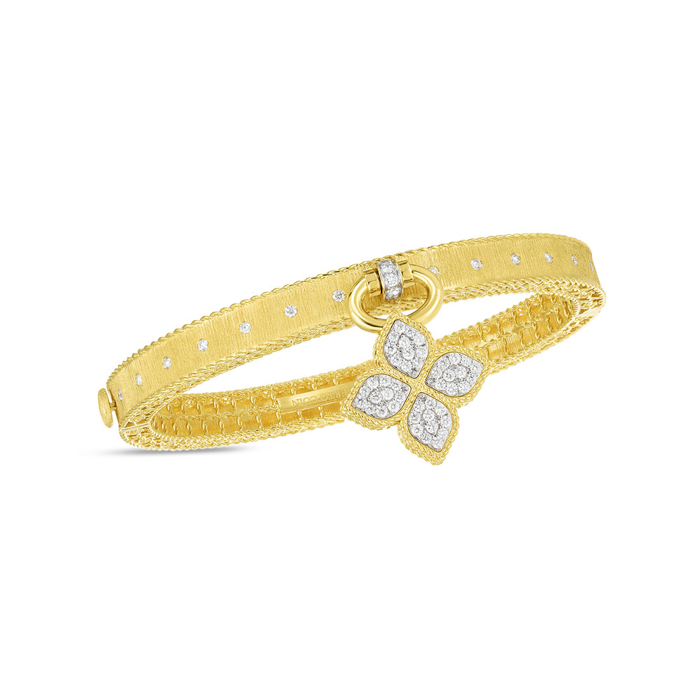 PRINCESS FLOWER BRACELET WITH DIAMONDS - Roberto Coin