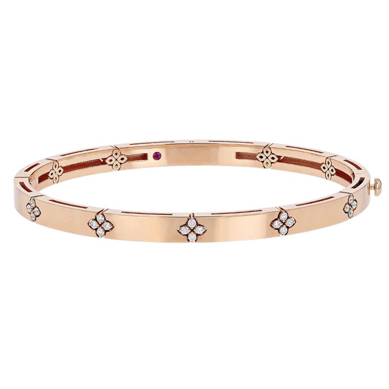 18K ROSE GOLD LOVE IN VERONA BANGLE. 4.5MM