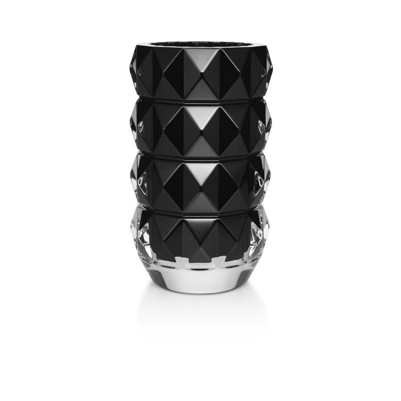 BLACK LOUXOR ROUND VASE 230. 