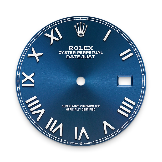 Bright blue dial